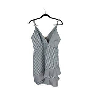 Wild Honey Grey Checkered Mini Dress size Large